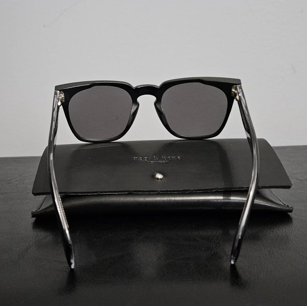 Rag & Bone Black and Silver Mirror Sunglasses